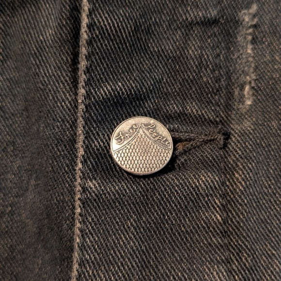 Free People Mixed Media Denim Jacket - Picture 8 of 12
